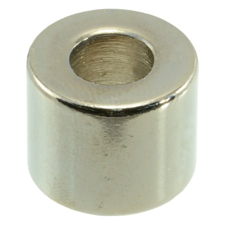 Midwest Fastener Round Spacer, Black Chrome Steel, 1/2 in Overall Lg, 5/16 in Inside Dia, 4 PK 34052